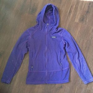 Patagonia retro fleece hoodie lilac zip Vegan Outdoor Y2K 90s  szXS